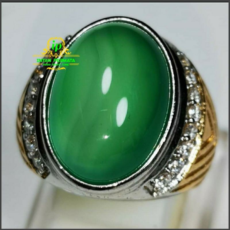 cincin batu ijo garut natural kualitas super bergiwang