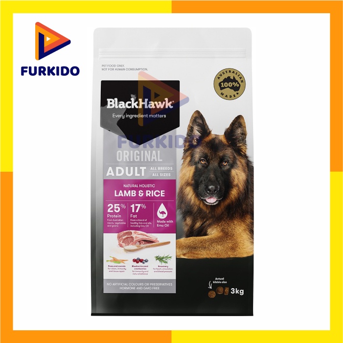 BlackHawk / Black Hawk Dog Food Adult Lamb Rice Original 3 kg