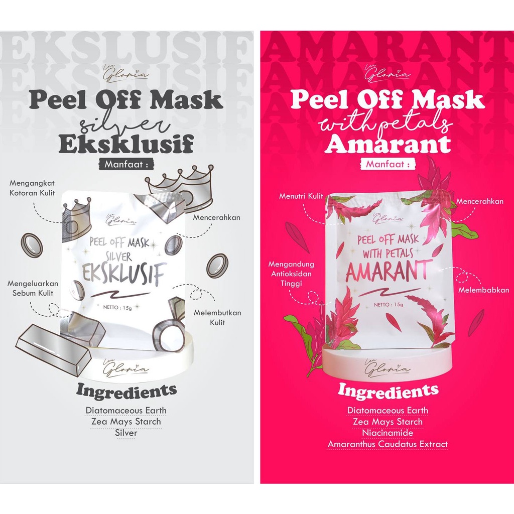 Masker Wajah Peel Off Mask By Lea Gloria BPOM Masker Peel of