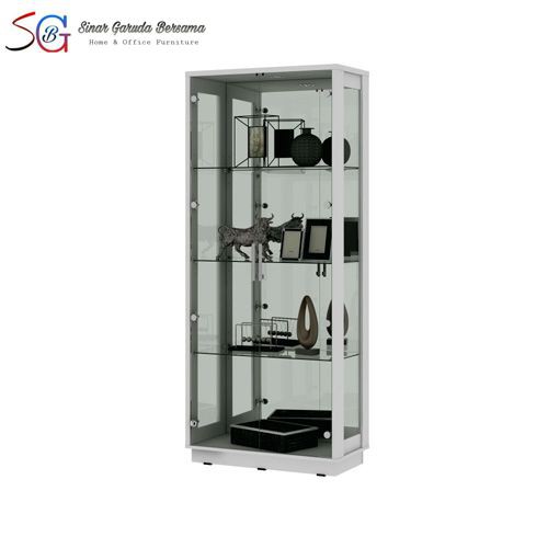 LEMARI PAJANGAN 2 PINTU FULL KACA / LEMARI PAJANGAN TAS MEWAH FULL KACA 2 PINTU MADRID