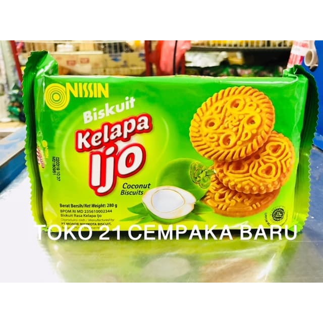 Jual Nissin Biskuit Kelapa Ijo Gram Nissin Wafer Coconut Biscuits G Indonesia Shopee