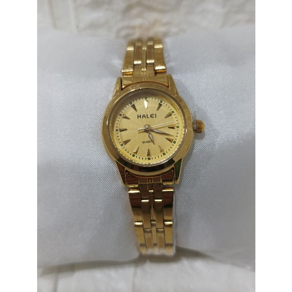HALEI 348-L/JAM TANGAN WANITA RANTAI STAINLESS STELL WATER RESISTAINT