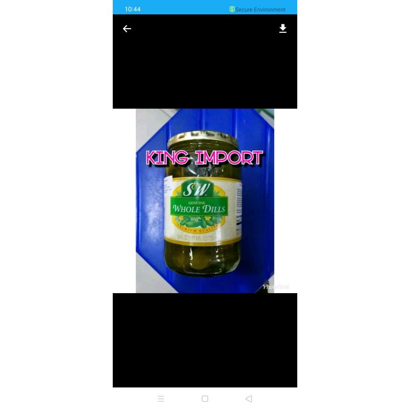 

Sw Whole Dills 710gr Acar Timun