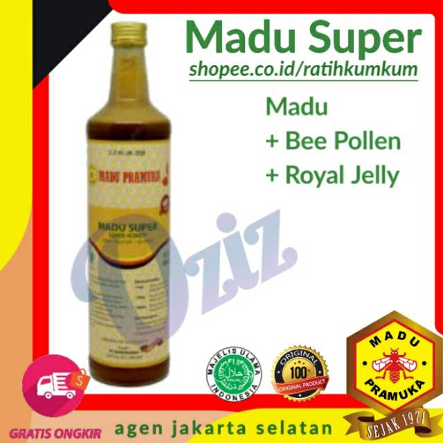 

Madu Super Pramuka 650ml asli original suplemen alami agen resmi