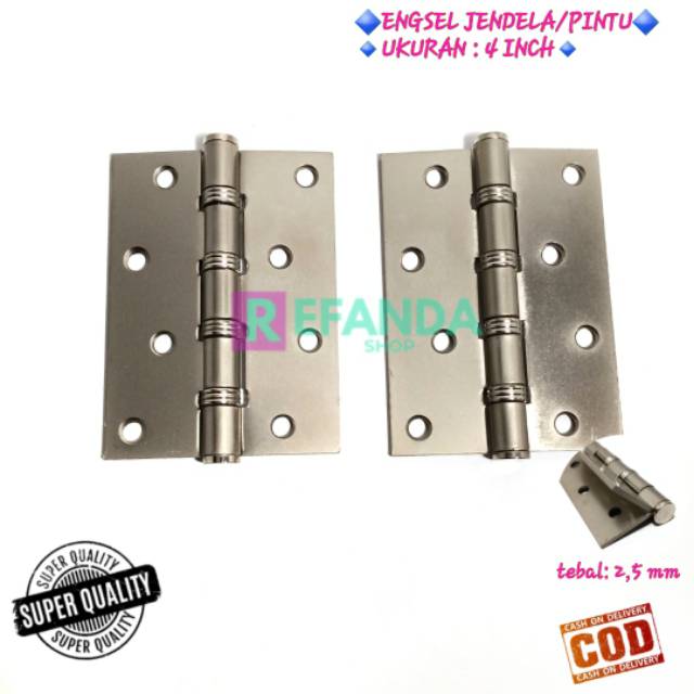 Engsel Pintu Rumah Dan Daun Jendela Ukuran 4 Inch Shopee Indonesia