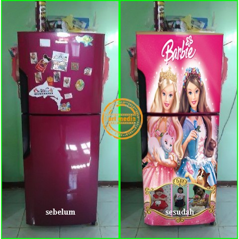 STIKER KULKAS BARBIE