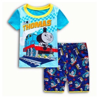 Baju setelan anak  import. baju anak branded . BAJU RUMAH ANAK . Baju superhero. baju kartun. Baju disney. Baju ironman . captain america . doraemon. cars-THOMAS