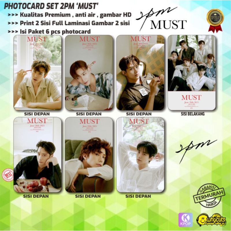 PHOTOCARD SET KPOP PREMIUM // 2PM // MUST