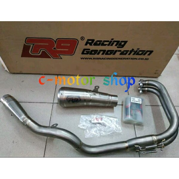 Knalpot R9 Gp Titanium Ninja 250fi Z250 Knalpot Racing R9 Gp Series