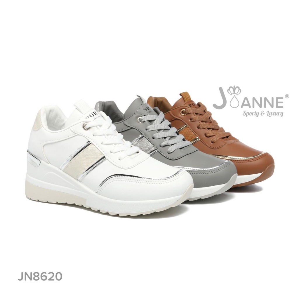 JOANNE Sporty Wedges Sneakers Shoes #JN8620 ORIGINAL