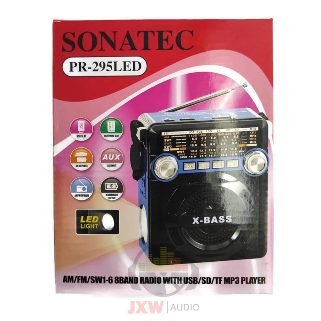 RADIO AM / FM 8 BAND USB MP3 PLAYER SENTER SONATEC PR 295 / PR-295 / PR295