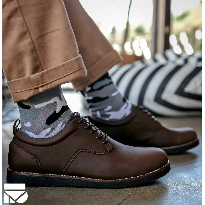 Sepatu Vintage Klasik Sporty Pria Cowok Men Derby Original Footwear | ALASKA BROWN | FORIND x FSTP