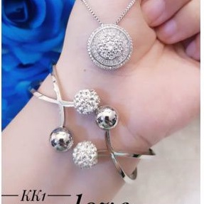 Titanium Set Kalung dan Gelang Wanita G722L