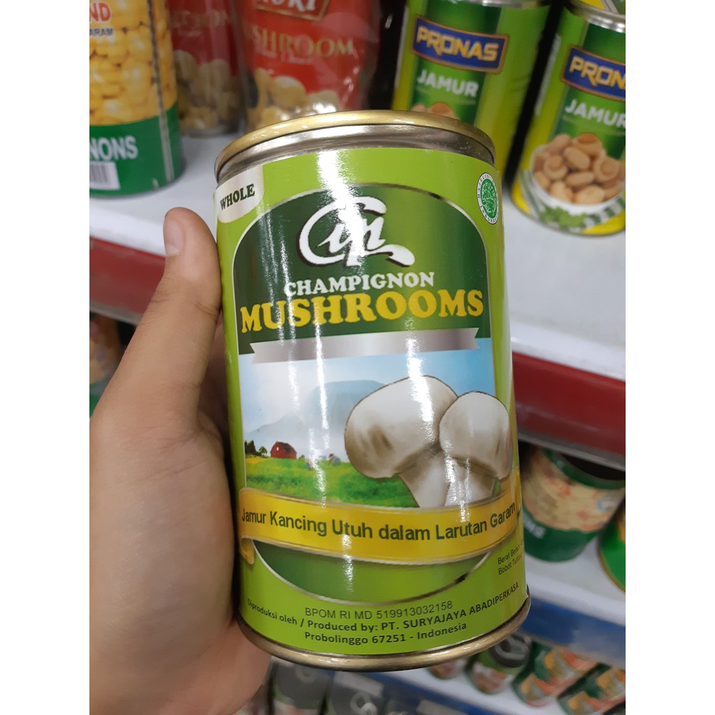 

[VEGAN & VEGETARIAN DETECTED] Jamur Champignon dalam Kaleng