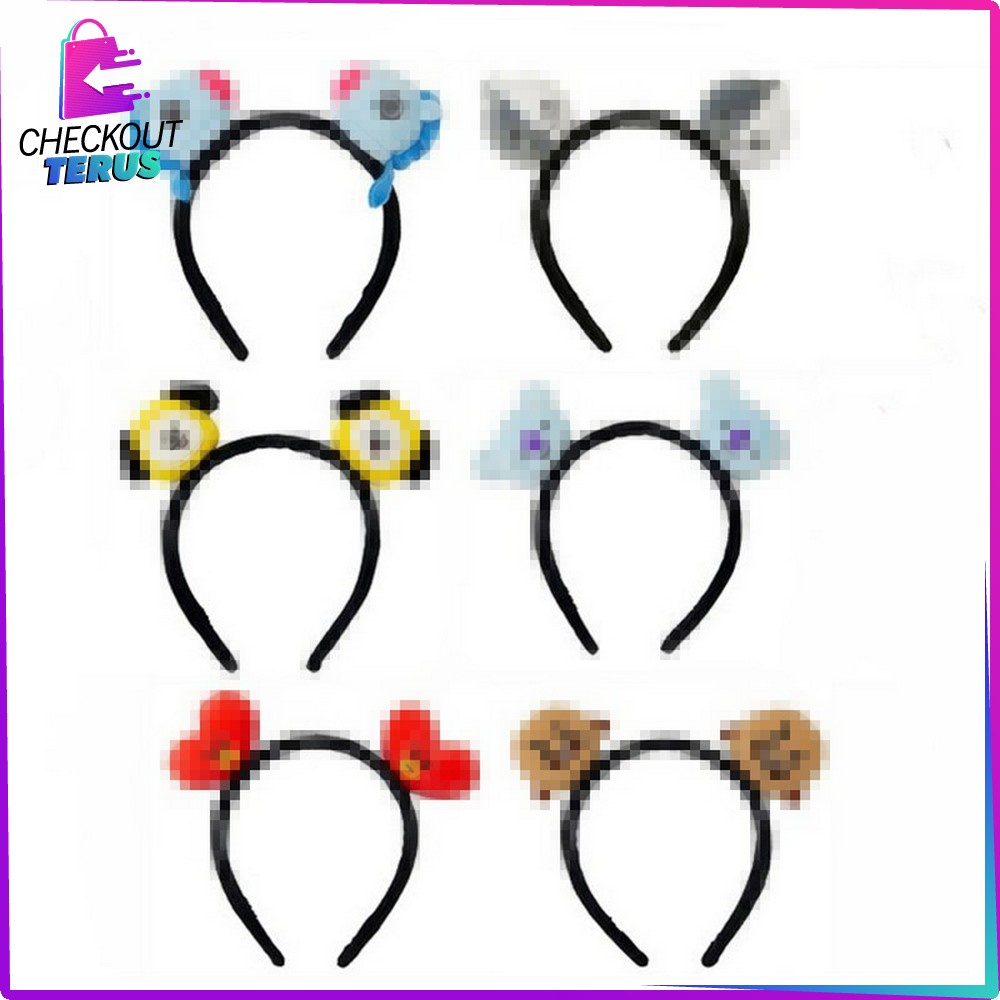 CT C8 Bendo Fashion Wanita Karakter Bangstan Boys Bando Anak Perempuan Headband Accesories Motif Lucu