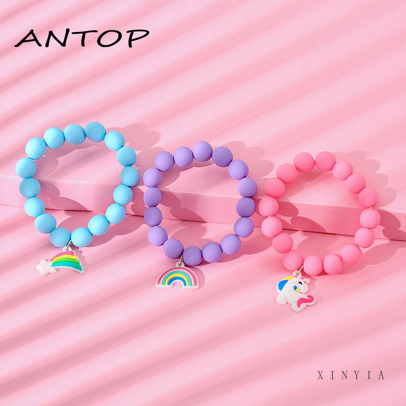 Lucu Bead Gelang Kartun Lucu Gelang Unicorn Liontin Gelang Fashion Gelang Anak ​Hadia ANTOP