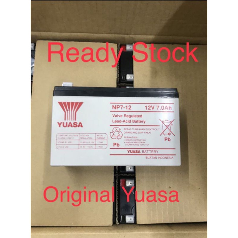 AKI YUASA 12 Volt 7 Ah