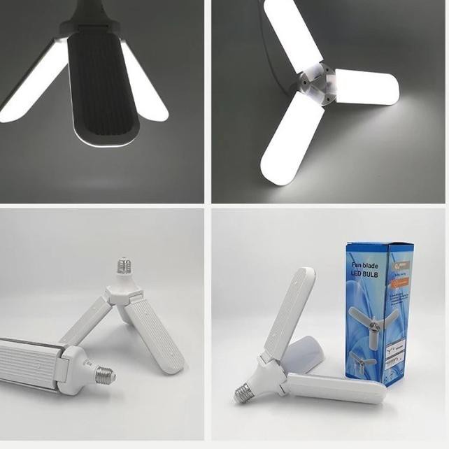 Lampu Led Model Kipas 45 Watt 3 Baling Fan Blade Led Blulb TERBARU