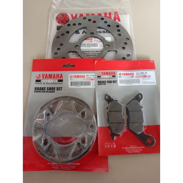 PIRINGAN DEPAN+KAMPAS REM MIO SPORTY/SMILE/SOUL KARBU/XEON KARBU/XEON RC