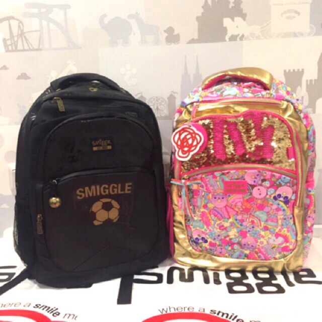  SMIGGLE  BACKPACK 15TH BIRTHDAY EDITION GOLD ORIGINAL SALE 