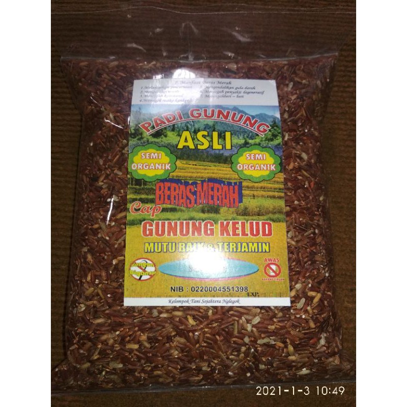 

BERAS MERAH PUPUK ORGANIK KUALITAS SUPER (WANGI)