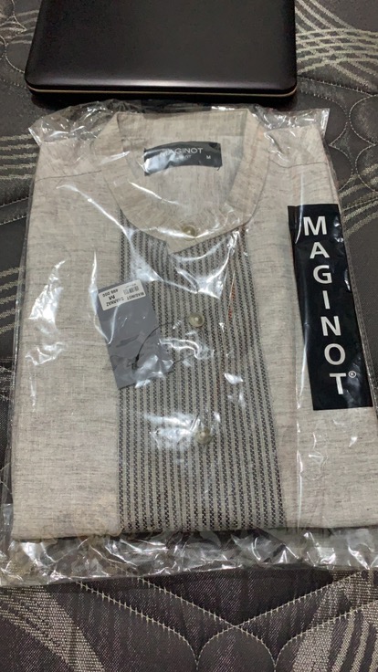 Maginot Kemeja Batik 2.0 Rajendra-ss Lengan Pendek Pria + Free Masker