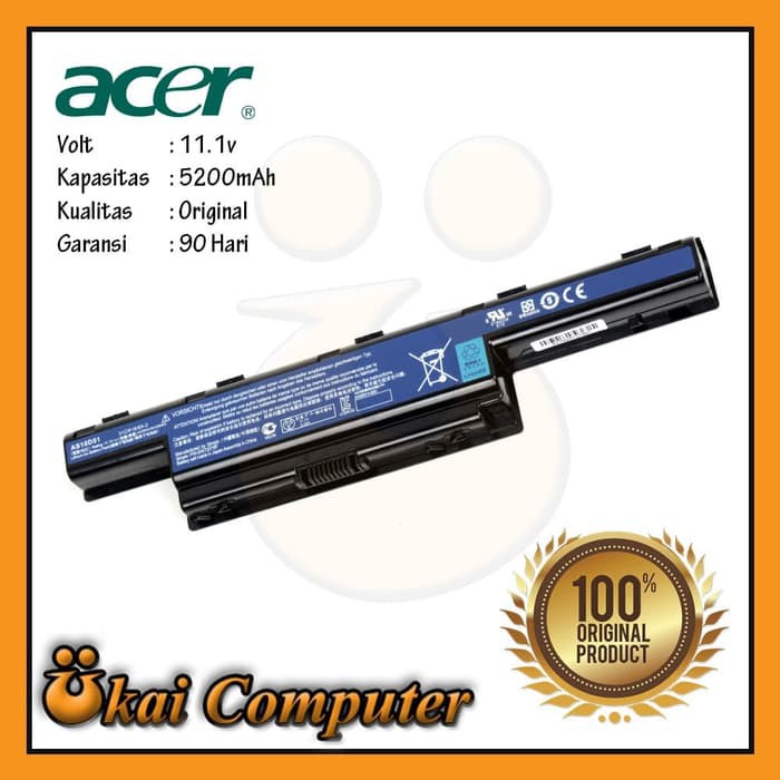 Batre Baterai Laptop Acer 4349 4738 4739z 4741 E1-421 E1-431 4738Z ORI