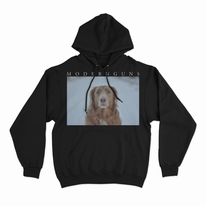 Kualitas Terbaik - Modern Guns - Dog Pullover Hoodie Black - L