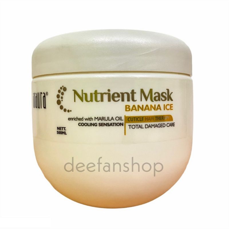 INAURA Nutrient Mask BANANA ICE / Masker Rambut 500gr