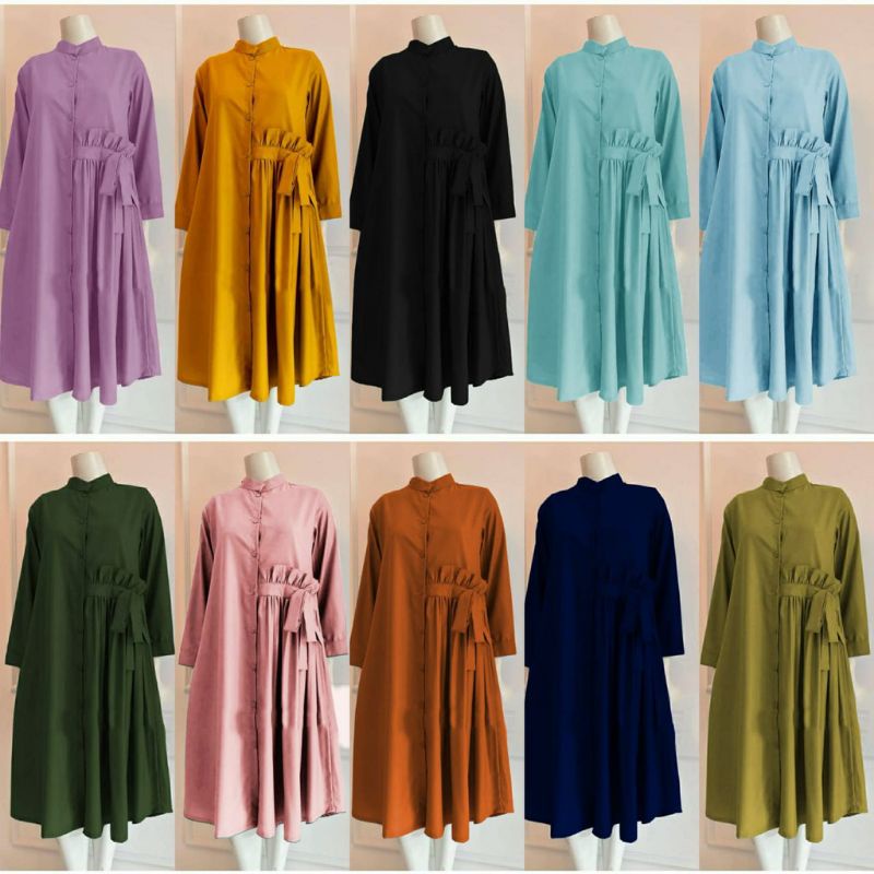 DEMORE TUNIK/BAYLE DAYLE KERUT JUMBO/TUNIK TREN MASA KINI /TUNIK KEKINIAN