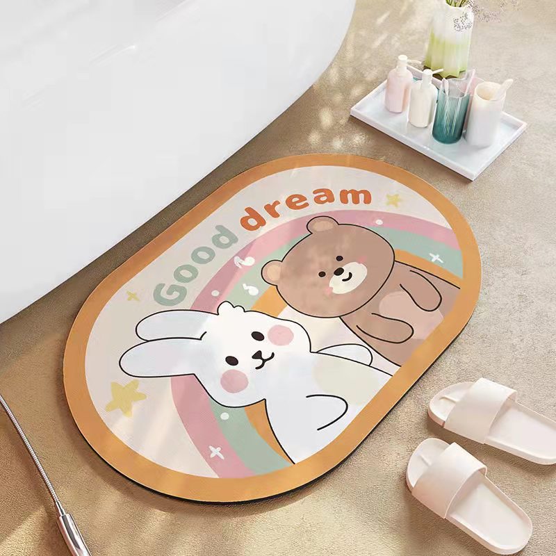 TOKOMUDA COD Keset kamar mandi Karet 40x60 Keset Diatomite Anti Slip lwk06