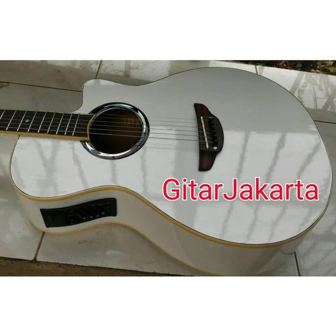 Gitar Akustik Elektrik Yamaha Putih Tipe Apx500Ii Eq Murah Jakarta Ajib