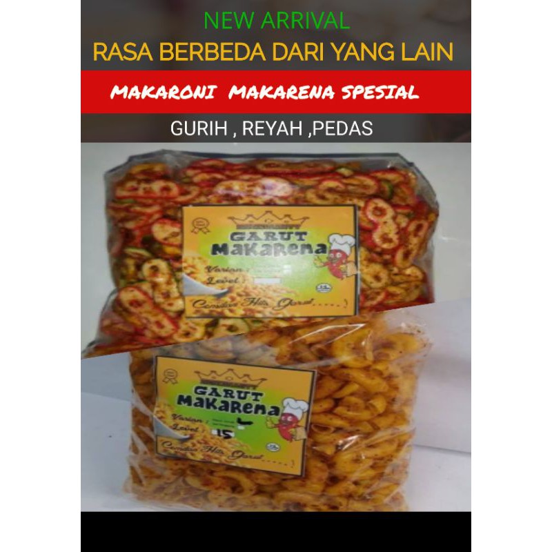 

MAKARONI MAKARENA #CEMILAN ENAK #CEMILAN GURIH ISI 250 G