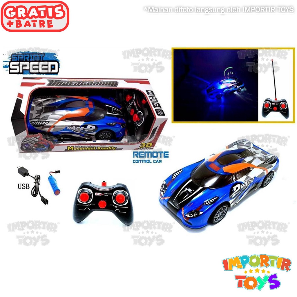 Mobil Remote Control Car RC CAR dengan LAMPU dan USB