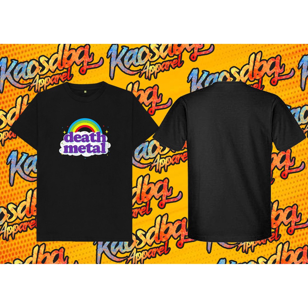 TSHIRT BAJU KAOS DEATH METAL RAINBOW
