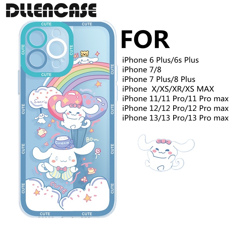 Dllencase Casing Soft Case TPU Motif Kartun For iPhone 14 13 Pro Max / 6 + / 6s + / 7 / 7 + / 8 / 8 + / X / XS / XR / XS Max / 11 / 12 / 13 46 Pro / A2 Pro Max