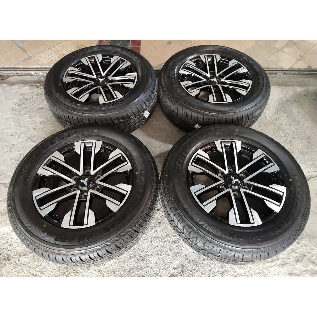 VELG SECUND ORIGINAL COPOTAN MITSHUBISHI ALL NEW PAJERO RING 18 + BAN BEKAS 265 60 R18