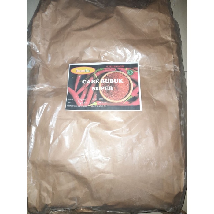 

Marhies- 1Kg Cabe Bubuk Super / Ground Chili / Rempah / Bumbu Pedas Premium Bpo