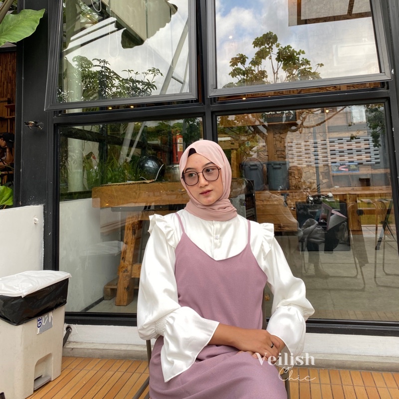 [veilish.chic] CAITLYN dress | overall korea |