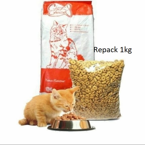 PH.Medan Makanan Kucing CHEF CHOIZE 1kg catfood chef's choize TUNA REPACK