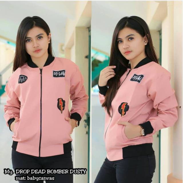 Jacket Drop dead bomber Grosir Jaket