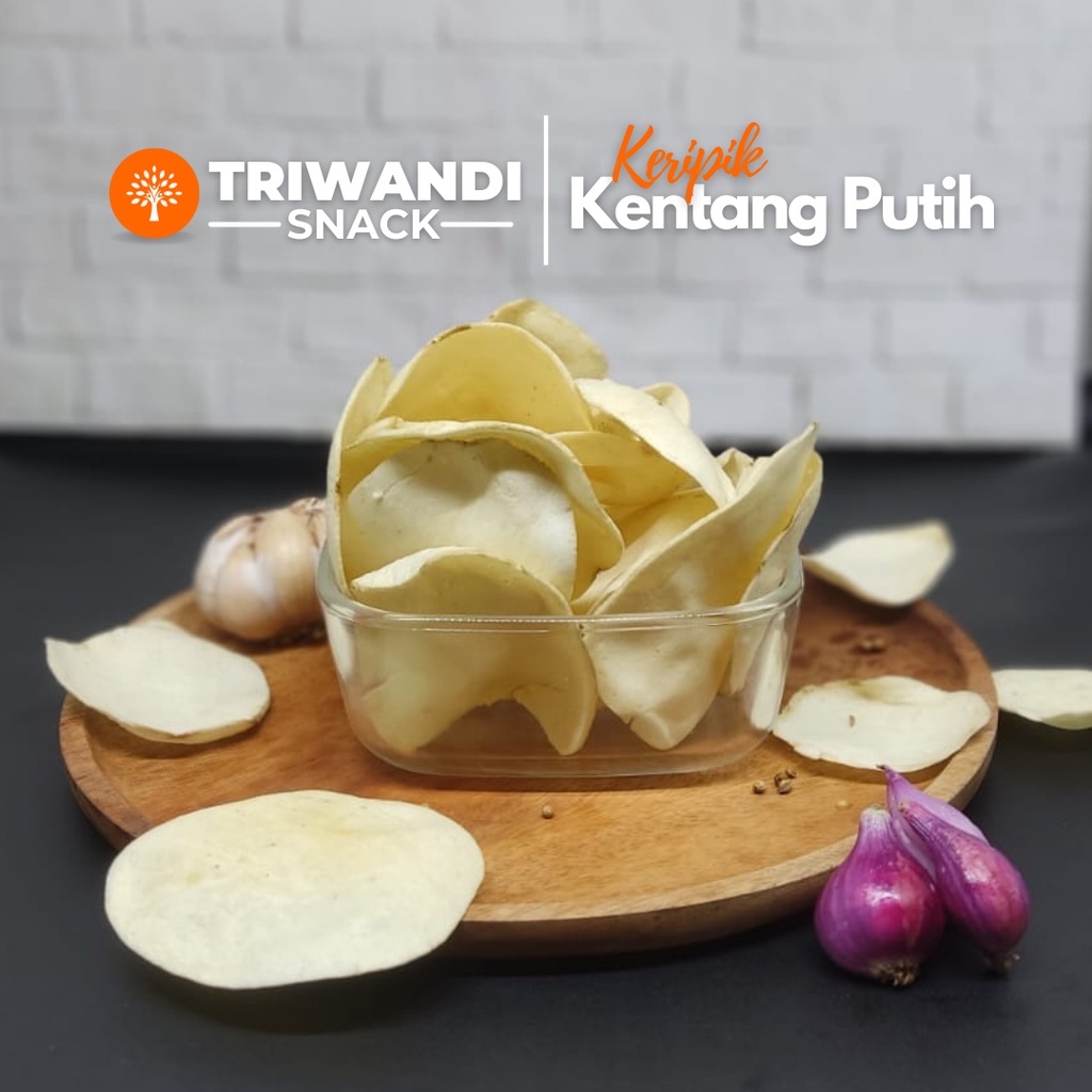 

keripik kentang putih kemasan 50 - 100 gr TRIWANDI SNACK oleh oleh bandung