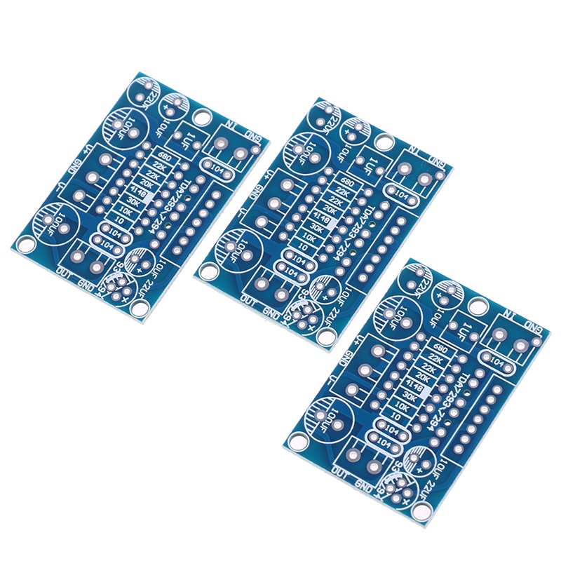 3pcs Papan Sirkuit PCB Bare Amplifier Mono Channel TDA7293