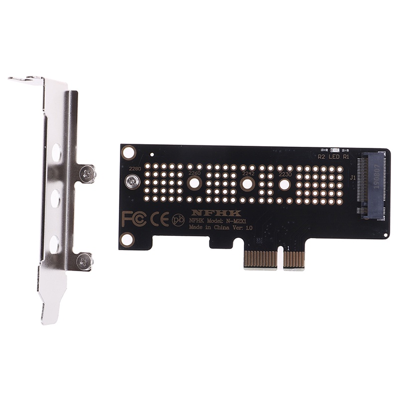 {LUCKID}NVMe PCIe M.2 NGFF SSD to PCIe x1 adapter card PCIe x1 to M.2 card with bracket