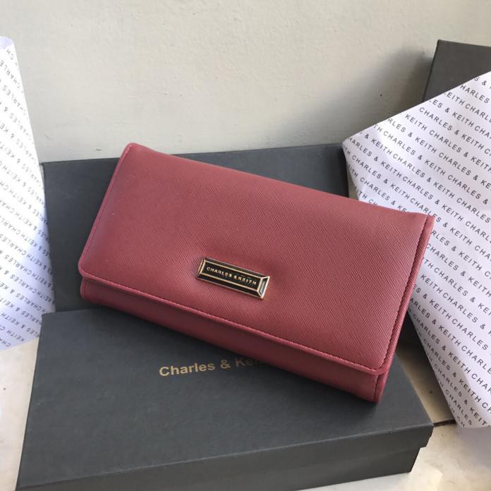 Tas Dompet Wanita Cewek Branded Fashion Charles And Keith Ck Wallet