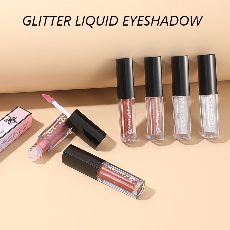 LAMEILA Liquid Eyeshadow Cair Gliiter Metalik LM-1033 / LM1033 / LM 1033 Berkualitas Original Import Murah Rumah Cantik 354 Medan Makeup Mata Riasan Wajah