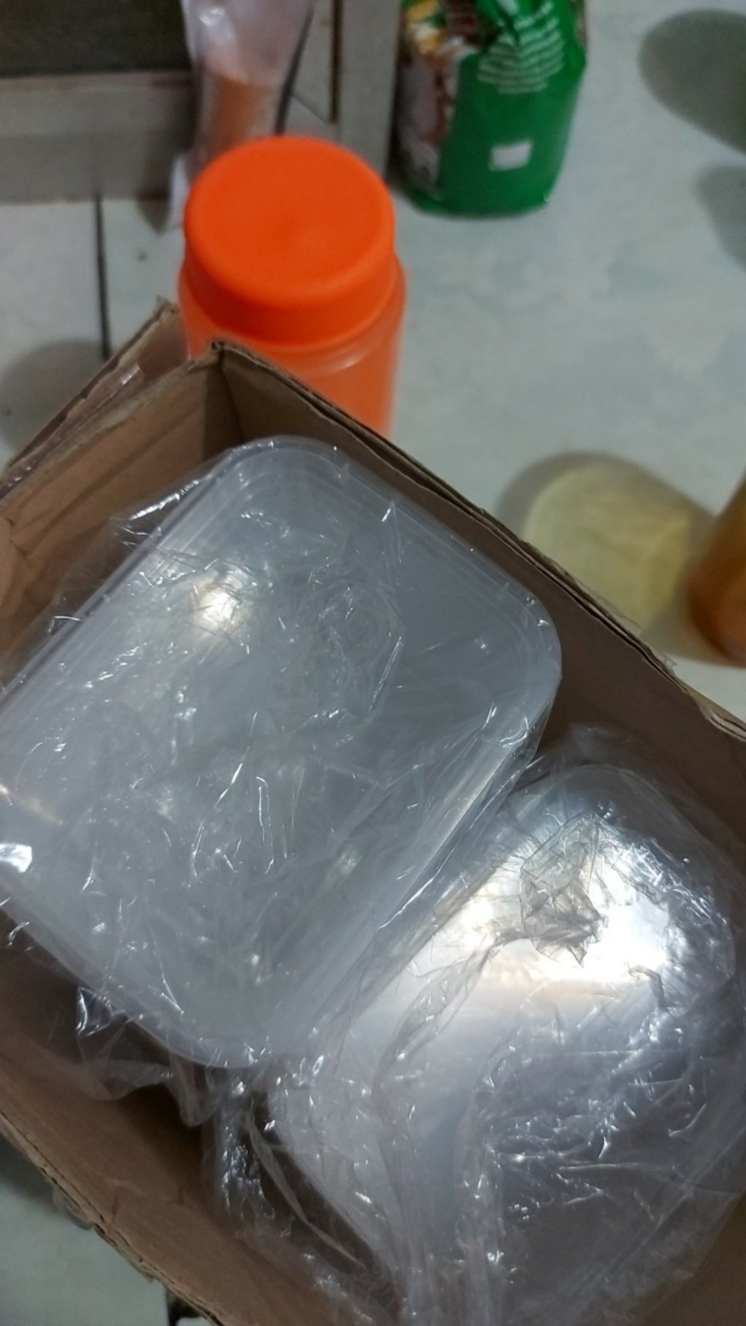 Thinwall Food Container 250ml Kotak/tempat Penyimpanan Makanan/cup Salad/cup Puding/ Dessert Box