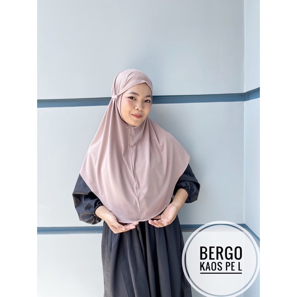 HIJAB BERGO MARYAM TALI NON PET BAHAN KAOS PE