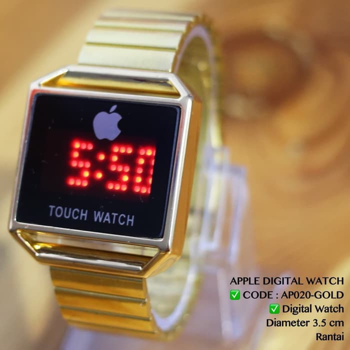 "GROSIR Jam tangan apple digital touch watch led rantai pria wanita"