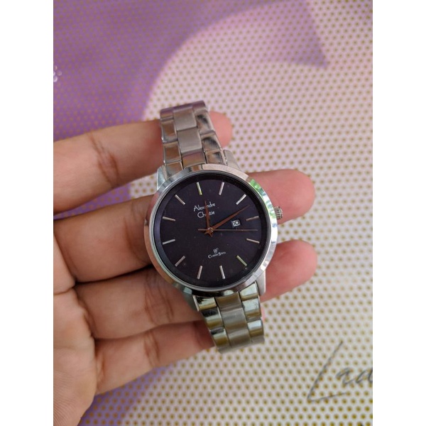 jam ac wanita pria rantai terbaru ALEXANDRE CHRISTIE AC 8645 LD